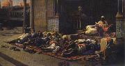 Jean Lecomte Du Nouy Gates of the Seraglio, Souvenir of Cairo. oil painting picture wholesale